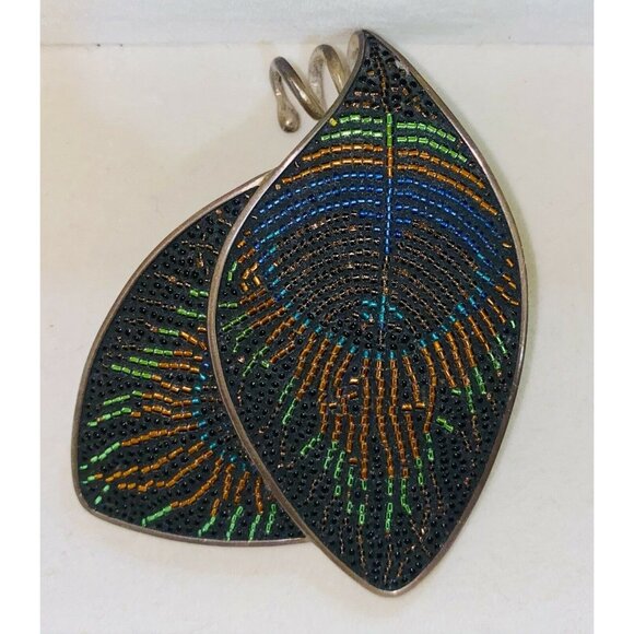 Courtney Denise Lipson Handmade Sterling Silver 925 Double Wing Pendant With Mic - Picture 1 of 2